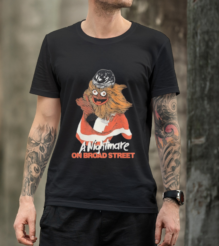 Philadelphia Flyers Gritty A Nightmare On Broad Street T-Shirt