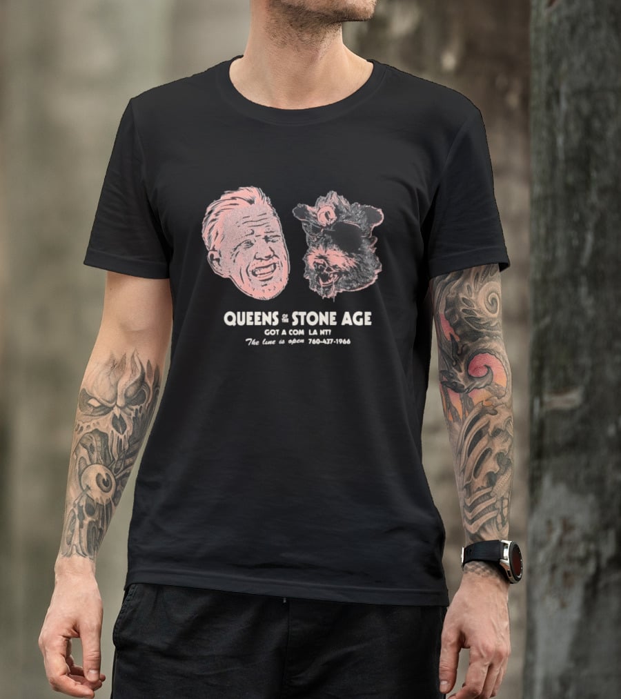 Queens Of The Stone Age Got A Compl La Nv The Line Is Open 760 437 1966 T-Shirt