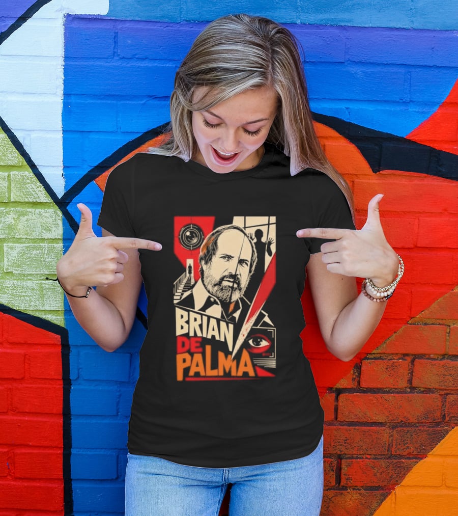Brian De Palma Cinematic Visionary Red Eye Montages T-Shirt