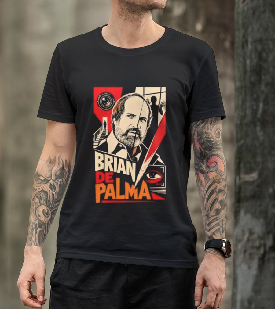 Brian De Palma Cinematic Visionary Red Eye Montages T-Shirt