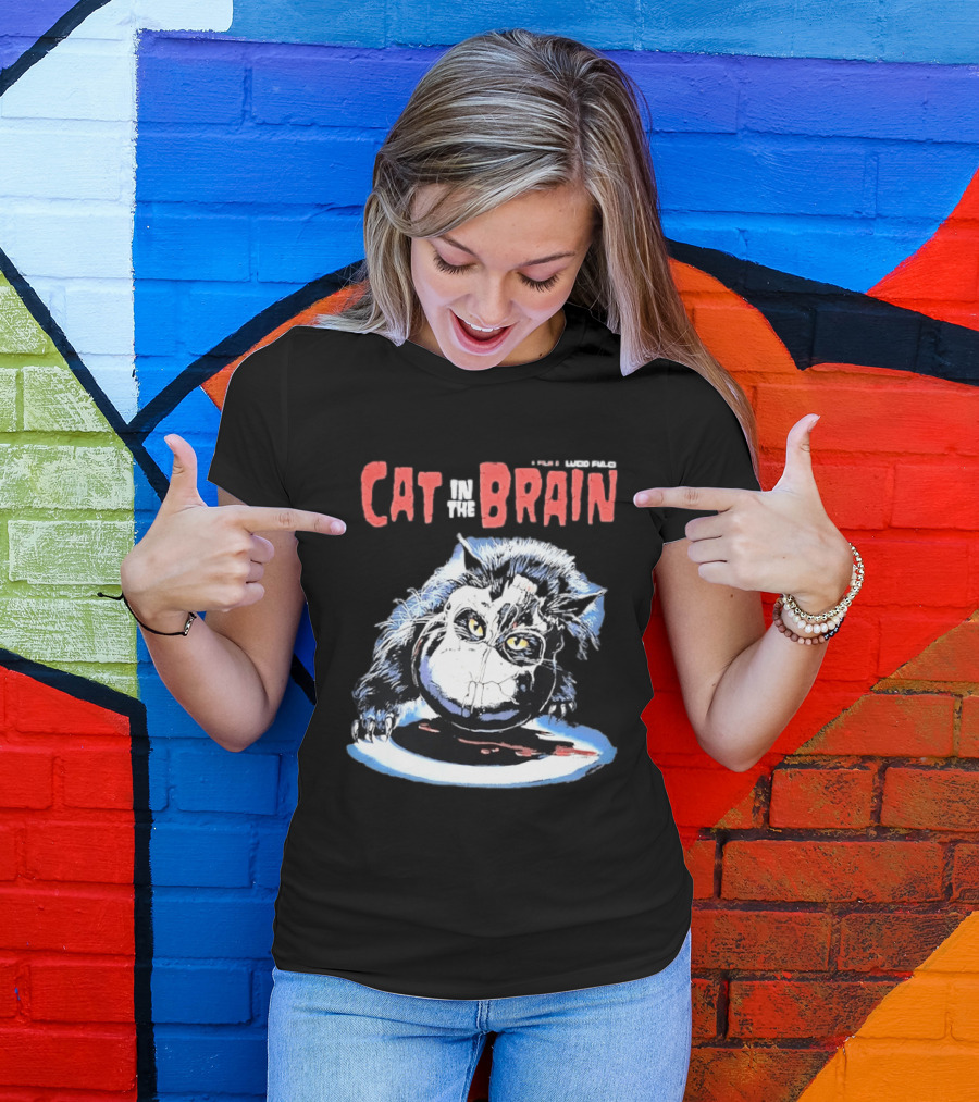 Lucio Fulci Cat In The Brain Horror Movie Graphic Novelty T-Shirt