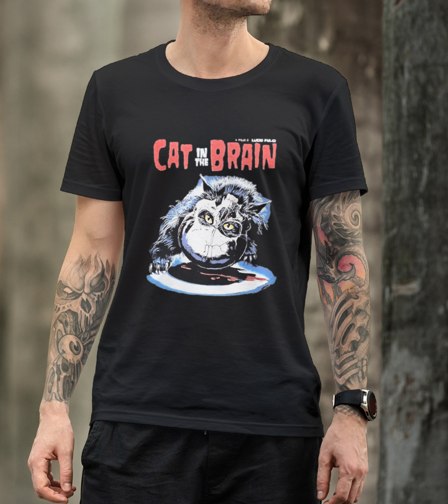 Lucio Fulci Cat In The Brain Horror Movie Graphic Novelty T-Shirt