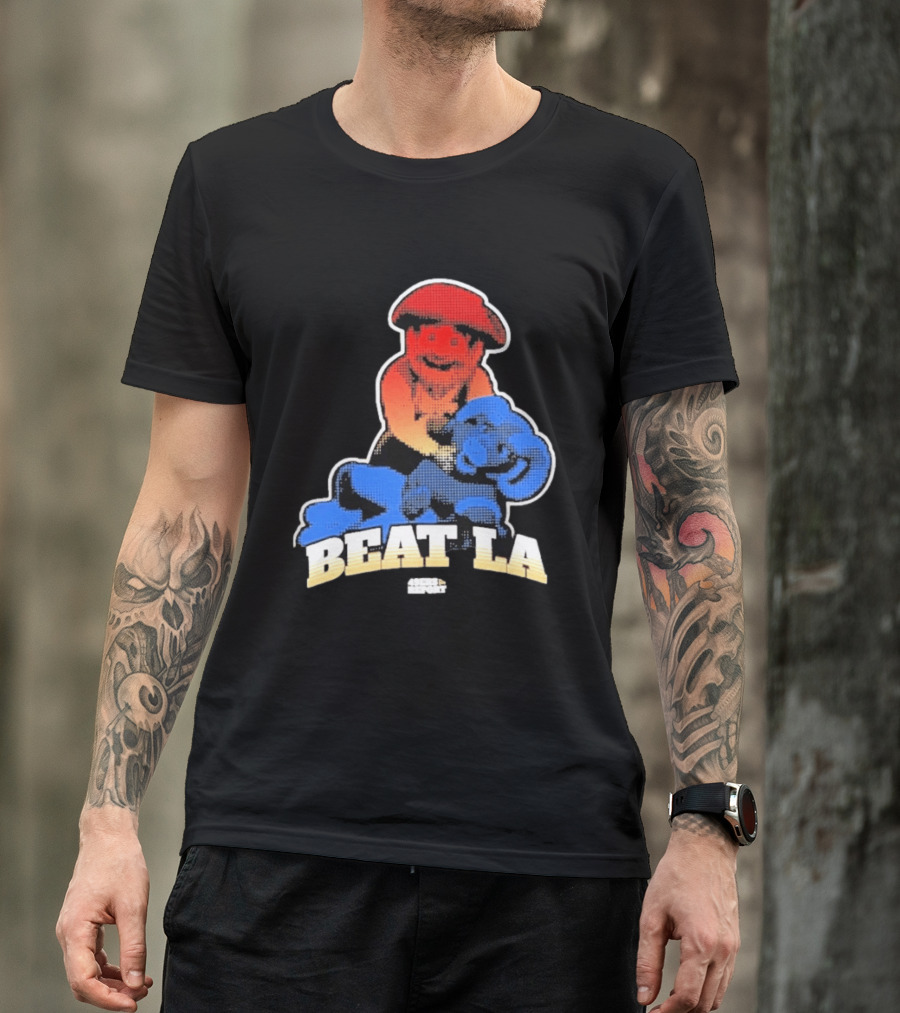 San Francisco 49ers Beat LA Rams Retro Style Football Rivalry T-Shirt