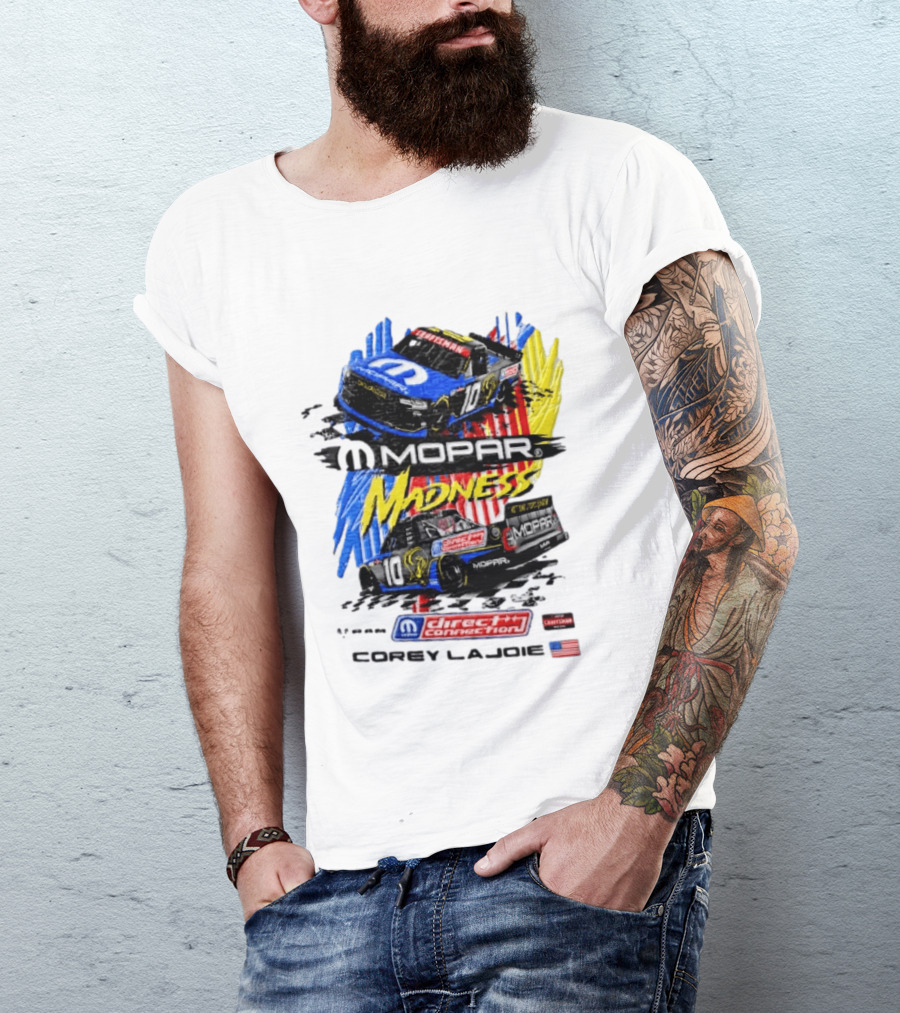 Kaulig Racing Corey LaJoie Mopar Madness 10 Direct Connection NASCAR 2023 T-Shirt