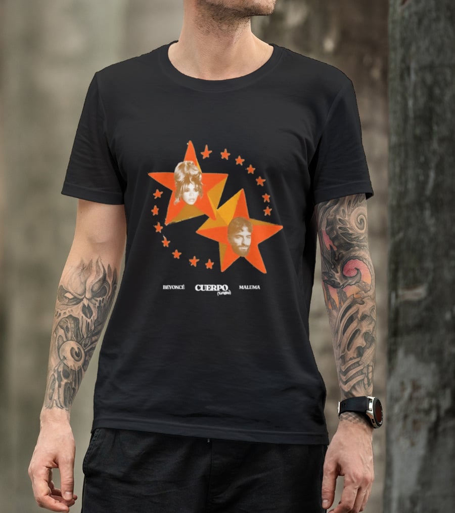 Beyoncé Maluma Cuerpo Tumbao Latin Pop Starry T-Shirt
