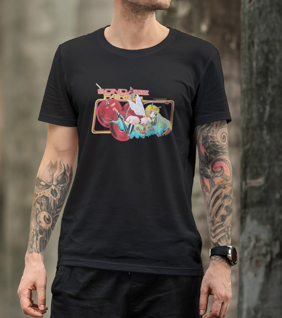 Bondage Fairies Anime Fairy On Caterpillar With Cherries T-Shirt
