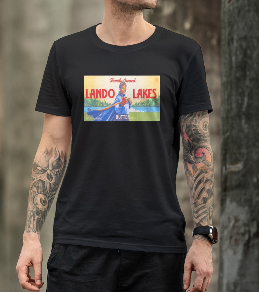 Family Owned Lando Lakes Butter Star Wars Mashup T-Shirt