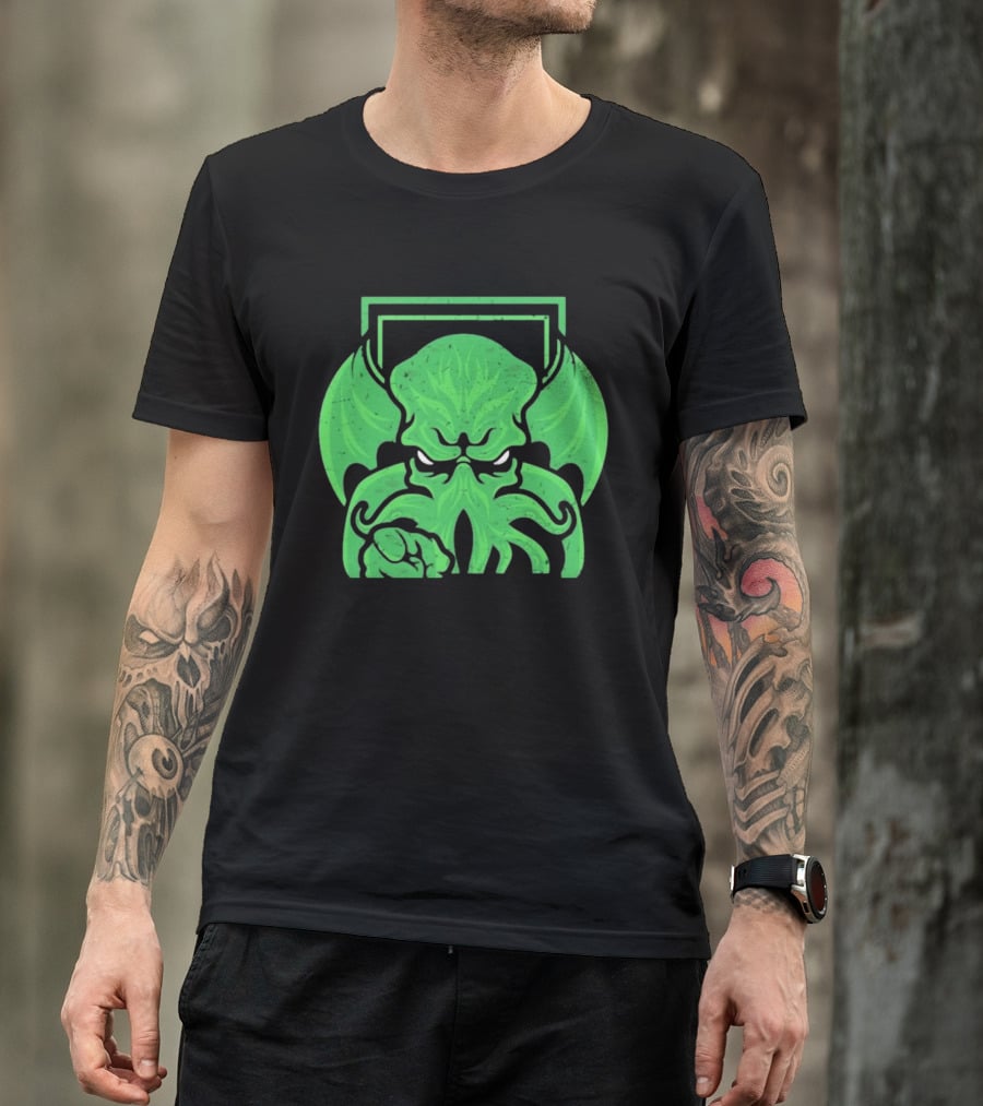 I Want Cthulhu YOU To Obey Commanding Green Creature T-Shirt