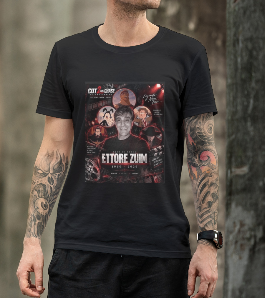 Rest In Peace Ettore Zuim 1960 2026 Mentor Artist Legend Characters Inspire Generations T-Shirt