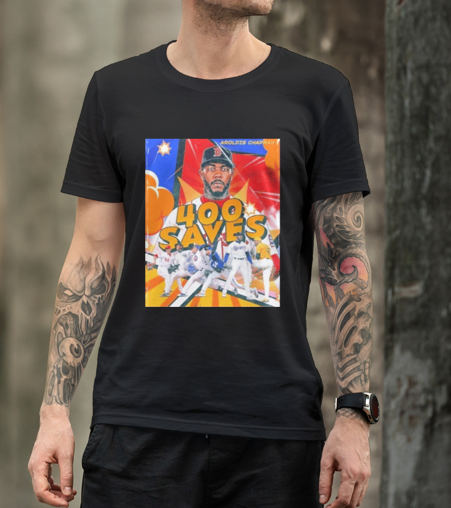 Aroldis Chapman MLB 400 Saves Record Pitcher Highlights T-Shirt
