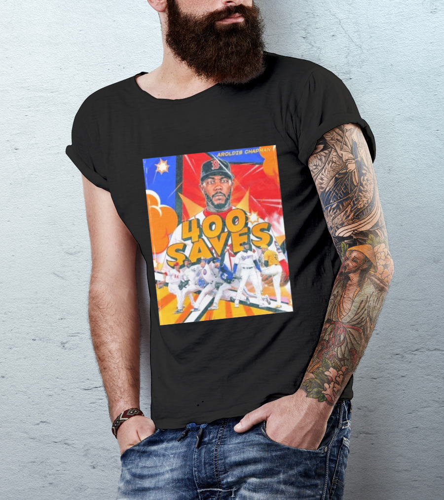 Aroldis Chapman MLB 400 Saves Record Pitcher Highlights T-Shirt