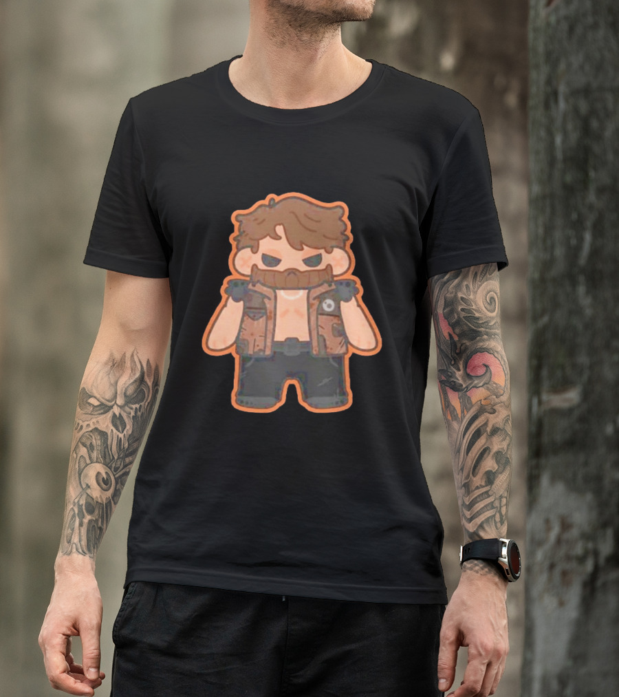 Jaden Newman Pookie Newman Cartoon Vest Bearded T-Shirt