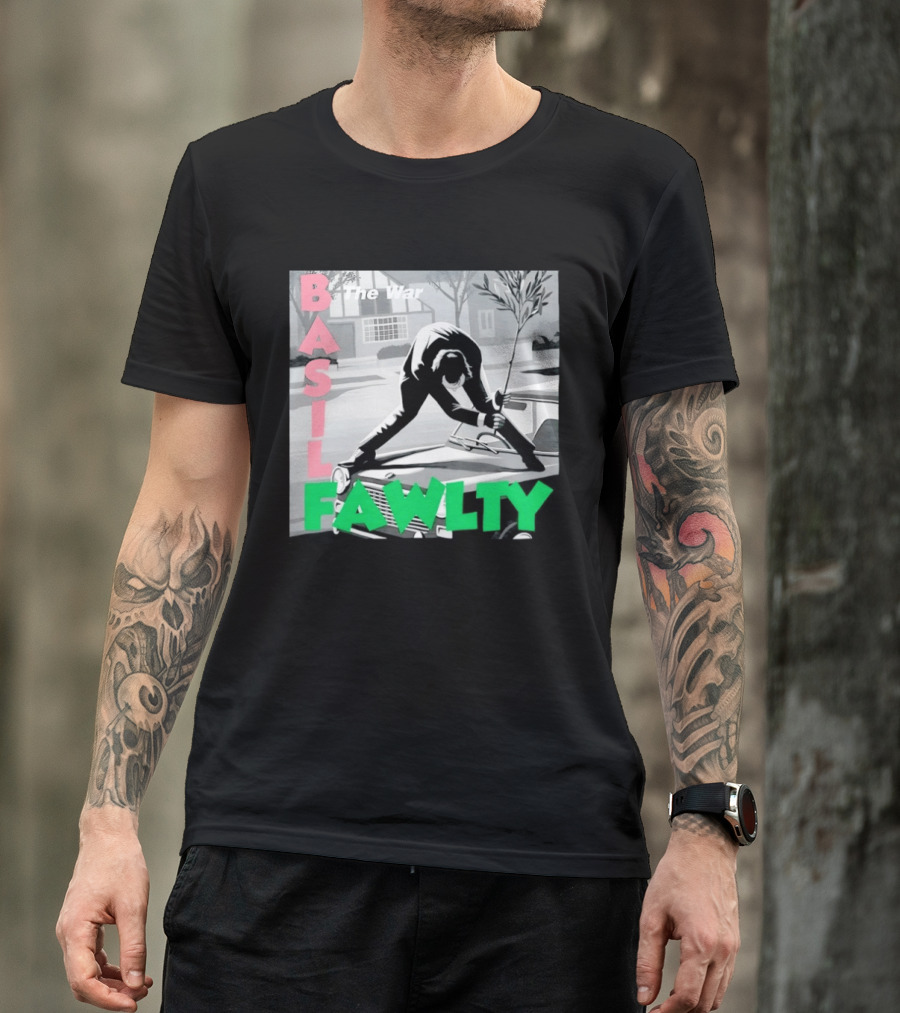 Basil Fawlty The War John Cleese British Comedy Iconic Scene T-Shirt