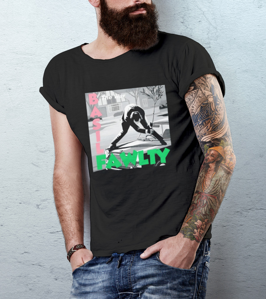 Basil Fawlty The War John Cleese British Comedy Iconic Scene T-Shirt