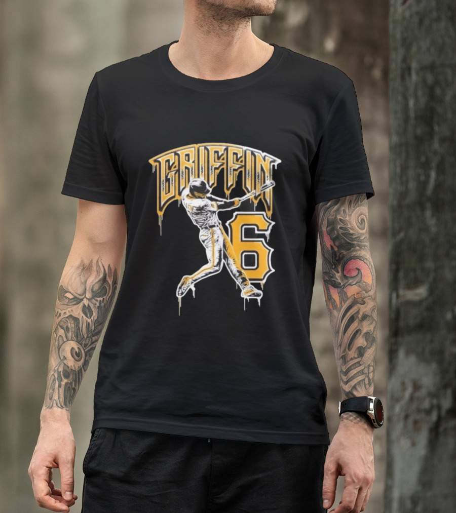 Konnor Griffin 6 Batting Baseball Pittsburgh Pirates T-Shirt