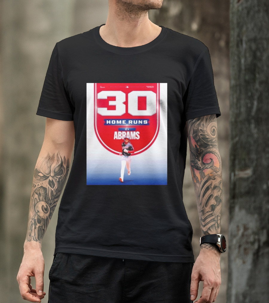 30 Home Runs CJ Abrams Washington Nationals T-Shirt