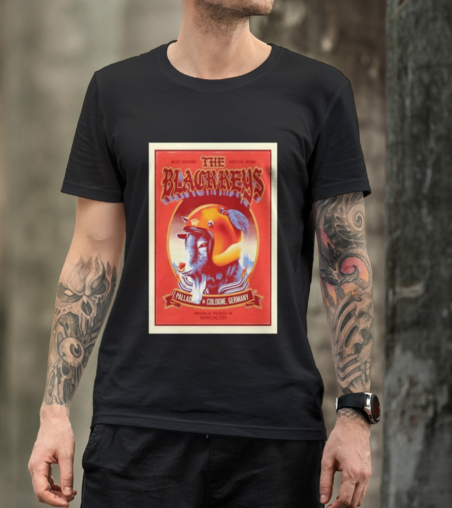 The Black Keys Palladium In Cologne Germany Concert September 6 2026 Akron OH T-Shirt