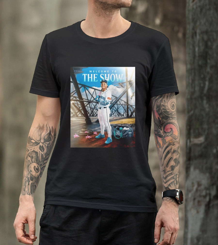 Welcome To The Show Michael Arroyo Mariners 50th Anniversary Baseball T-Shirt