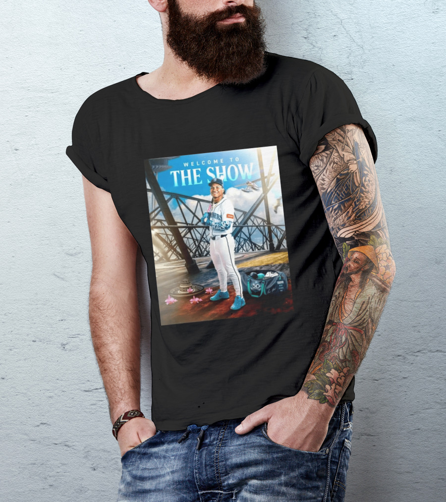Welcome To The Show Michael Arroyo Mariners 50th Anniversary Baseball T-Shirt