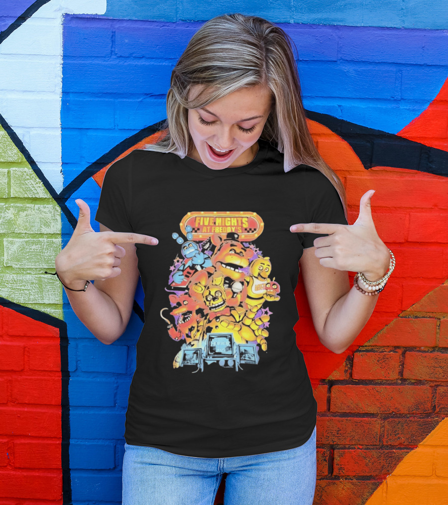 Five Nights At Freddy's Horror Nights 2023 Animatronic Characters T-Shirt