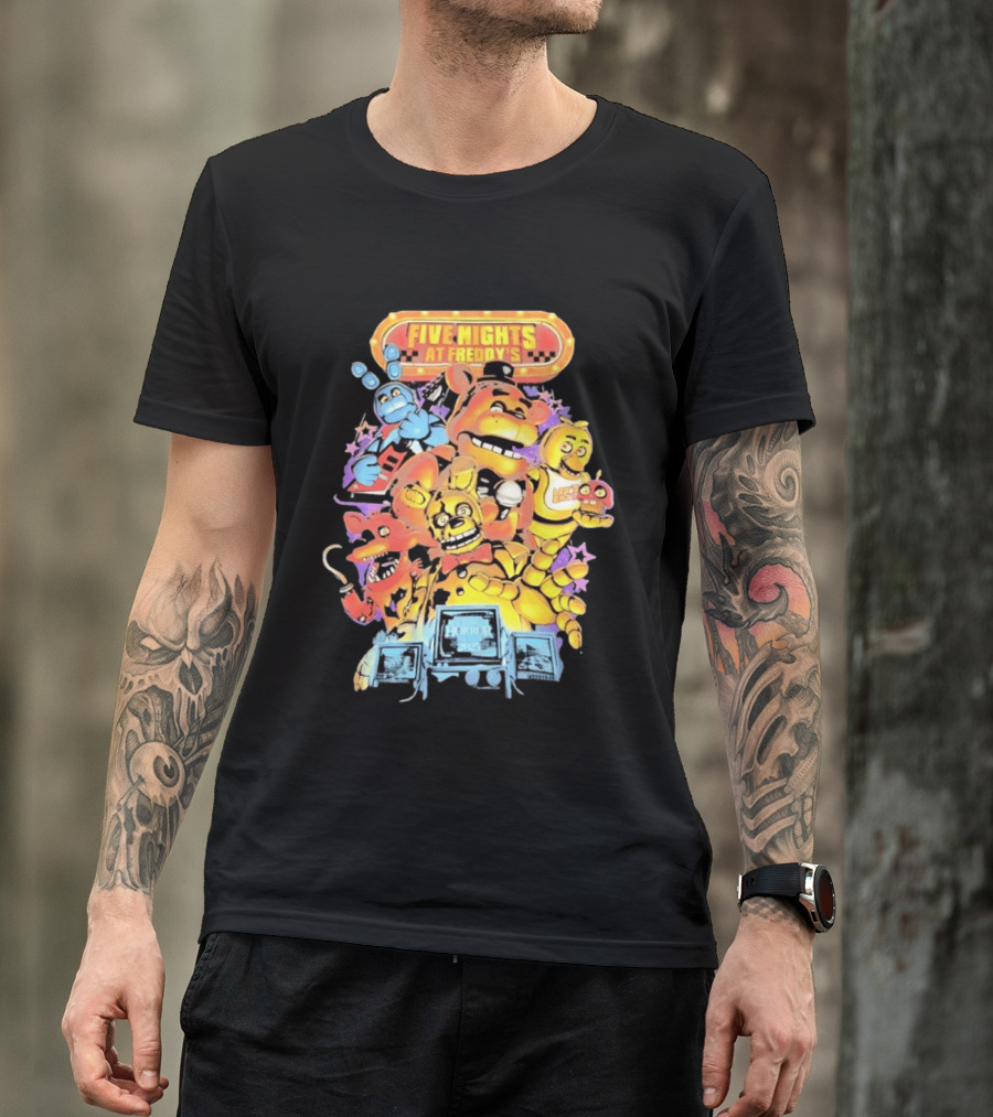 Five Nights At Freddy's Horror Nights 2023 Animatronic Characters T-Shirt