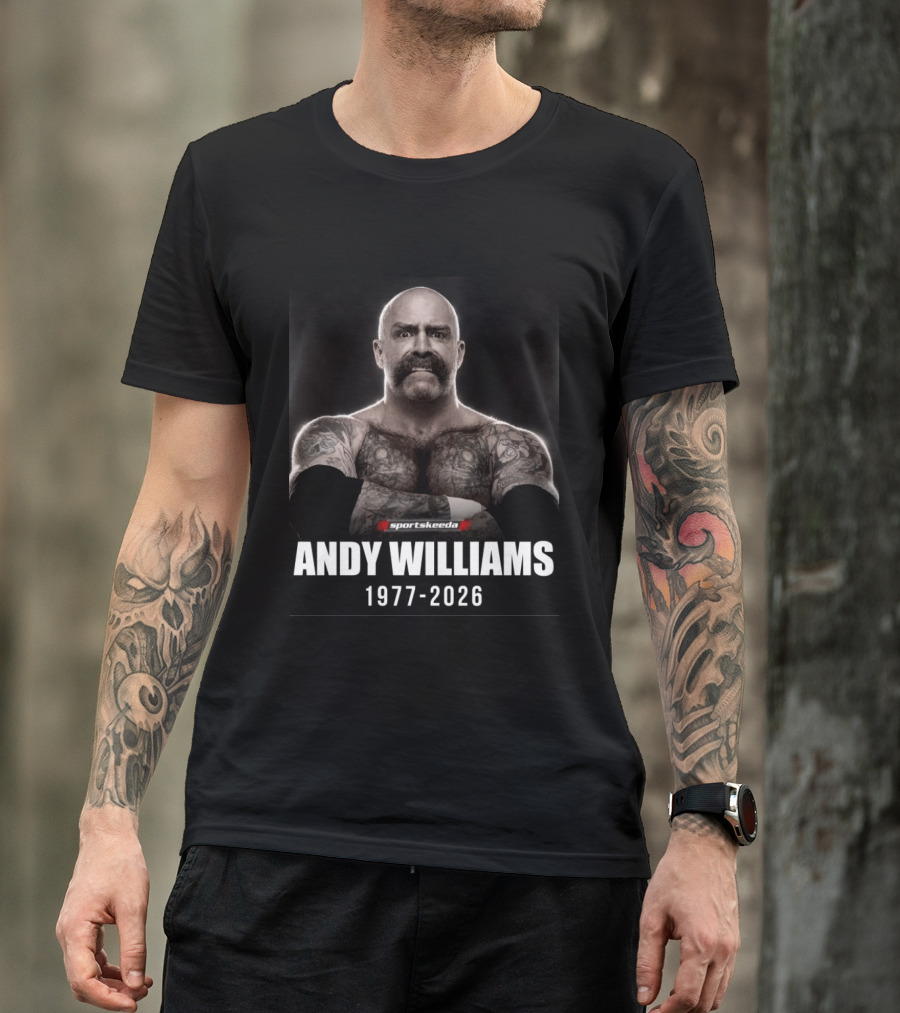 Rip Sportskeeda Andy Williams 1977 2026 T-Shirt