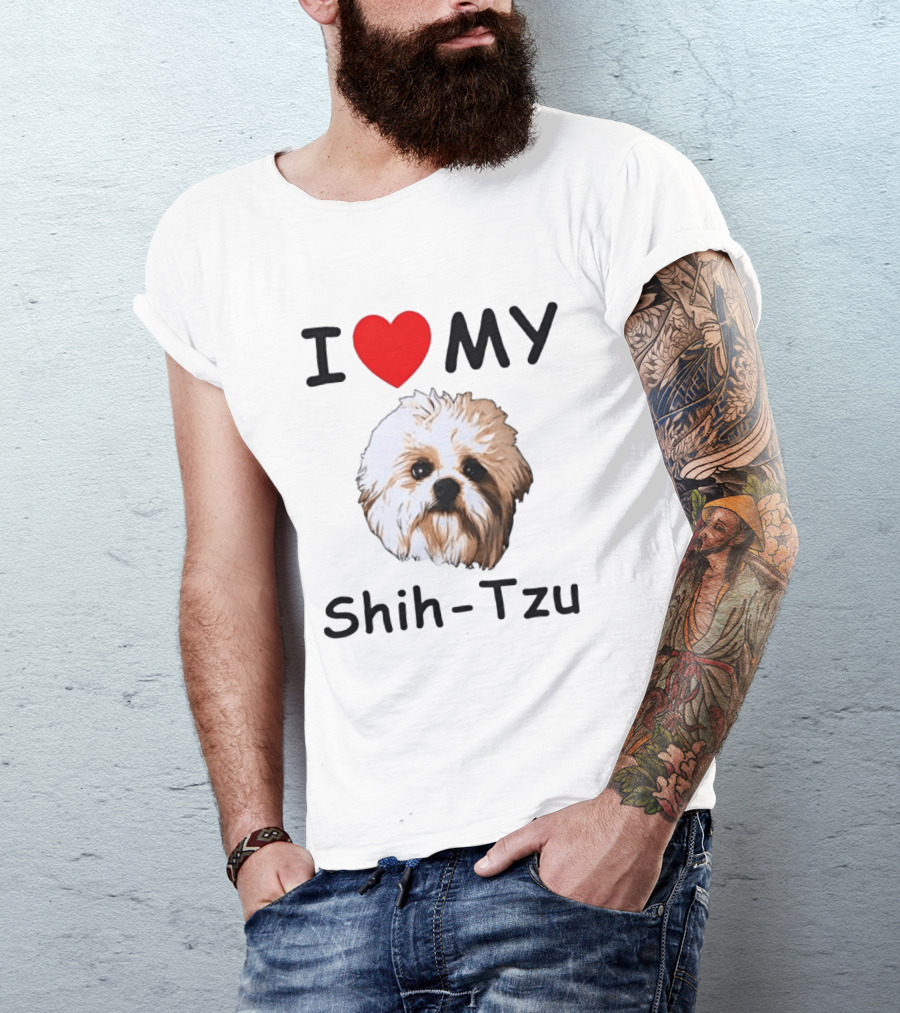 I Love My Shih Tzu Dog T-Shirt