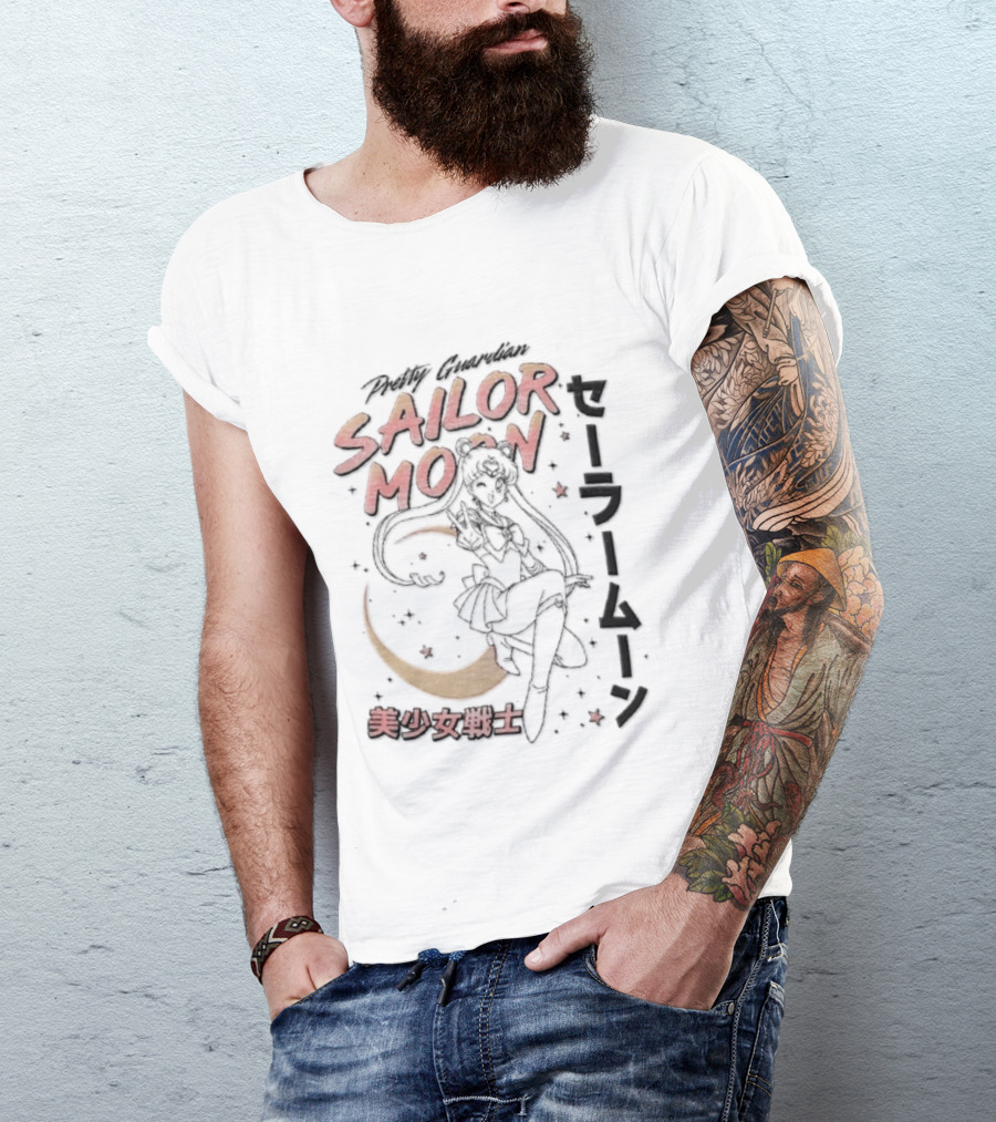 Sailor Moon Pretty Guardian Bishoujo Senshi Iconic Anime Manga T-Shirt