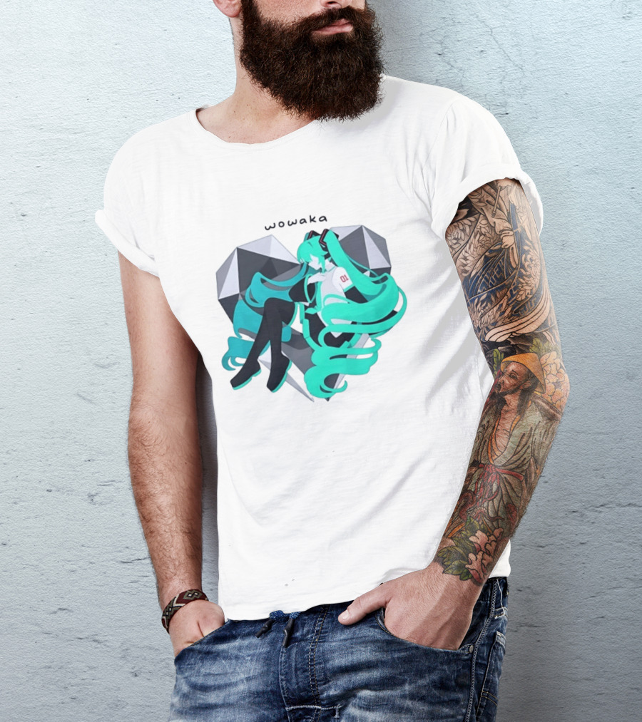 Wowaka 01 Hatsune Miku Heart Vocaloid Anime T-Shirt