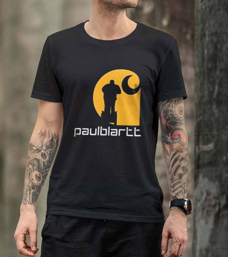Paulblartt Security Guard Segway Yellow Swirl T-Shirt