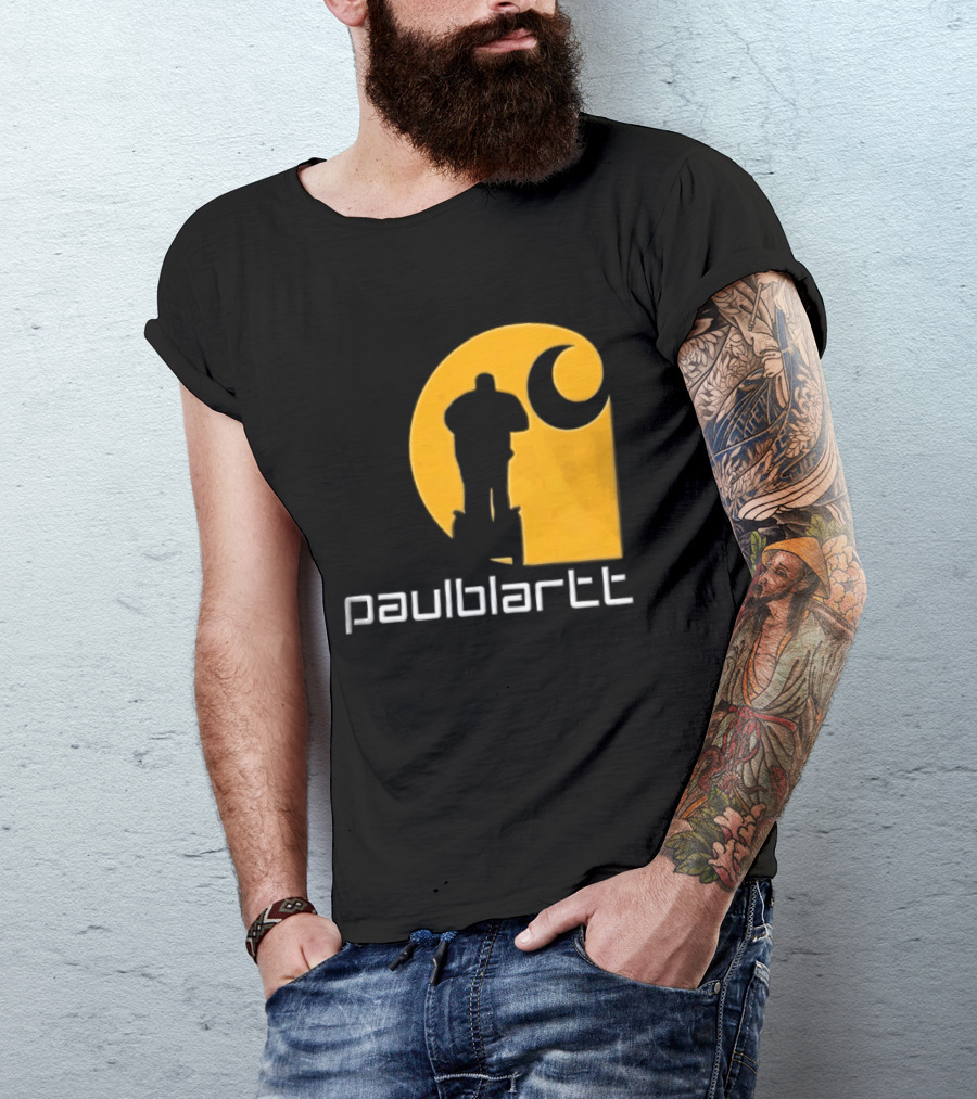 Paulblartt Security Guard Segway Yellow Swirl T-Shirt
