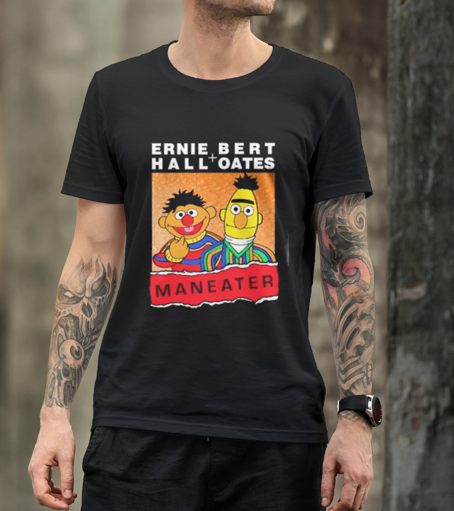 Ernie Bert Hall Oates Maneater Muppets T-Shirt