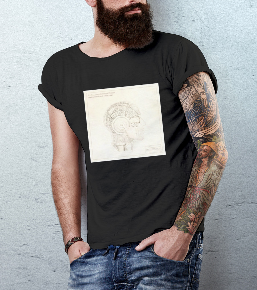 VisionQuest JIM Joule Individual Machine Head Blueprint Drawing T-Shirt