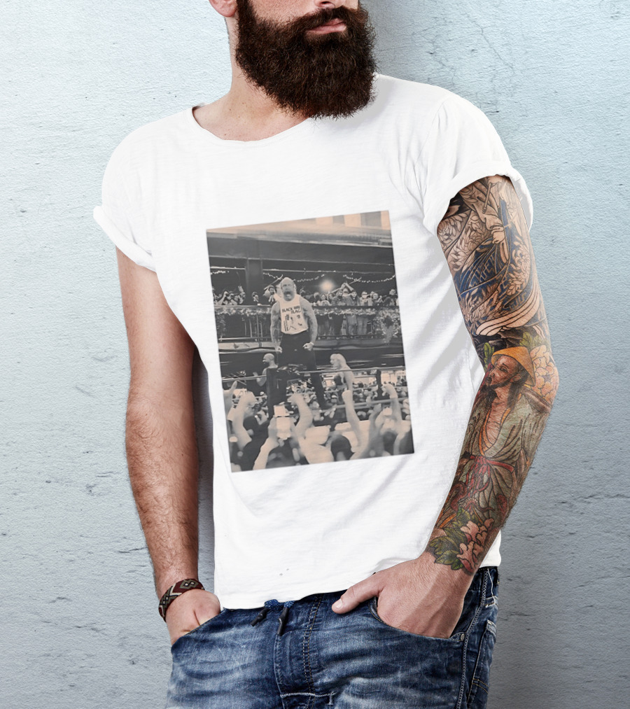 The Butcher Andy Williams Black Flag At TID The Season Photo Wrestling Event T-Shirt