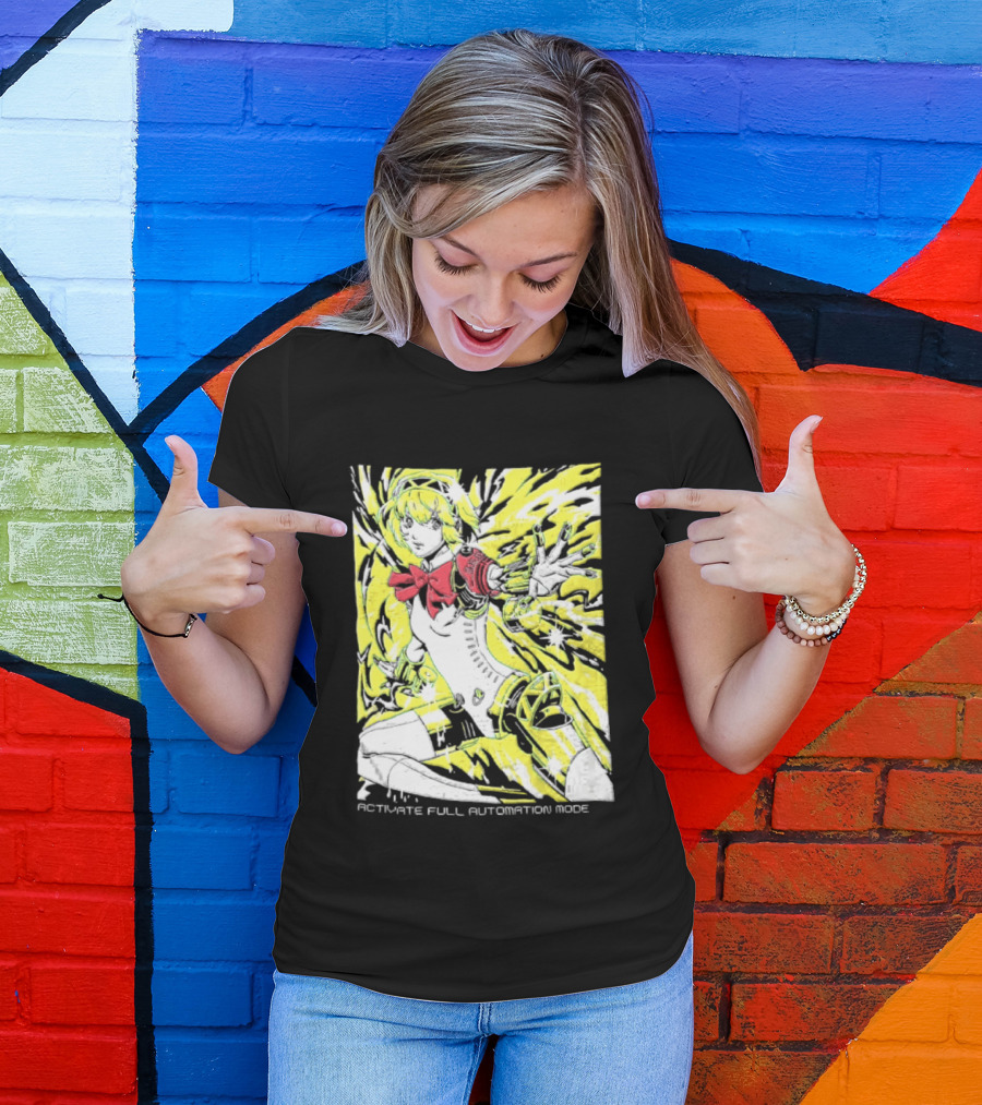 Aigis Persona 3 SEES Activate Full Automation Mode T-Shirt