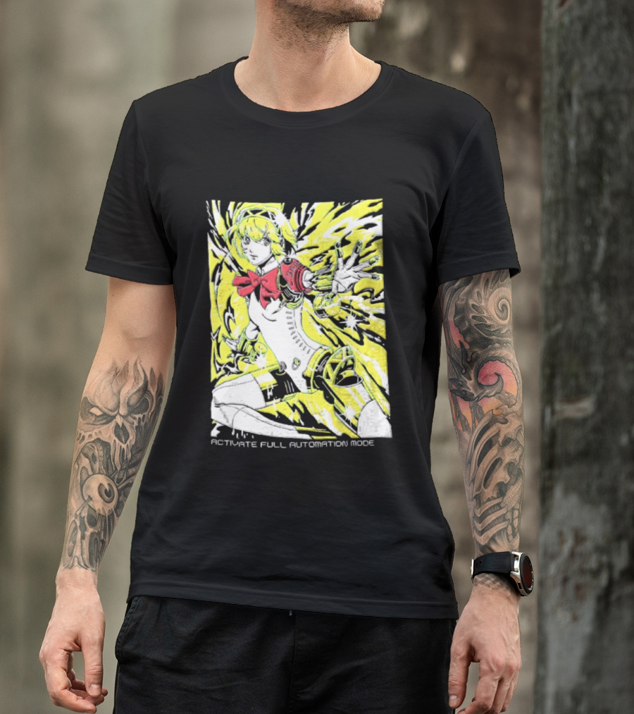 Aigis Persona 3 SEES Activate Full Automation Mode T-Shirt
