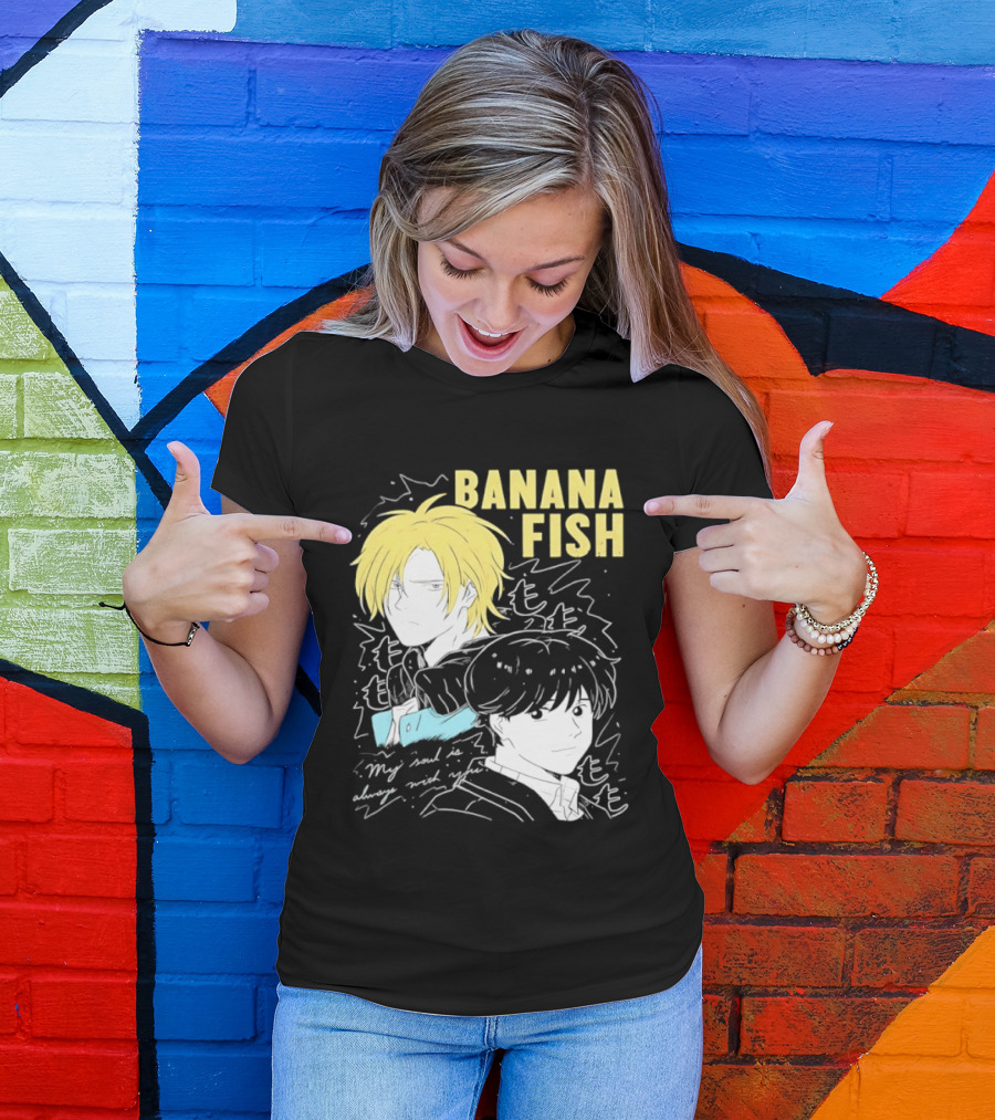 Banana Fish Ash And Eiji My Soul Is Always With You Anime Duo T-Shirt