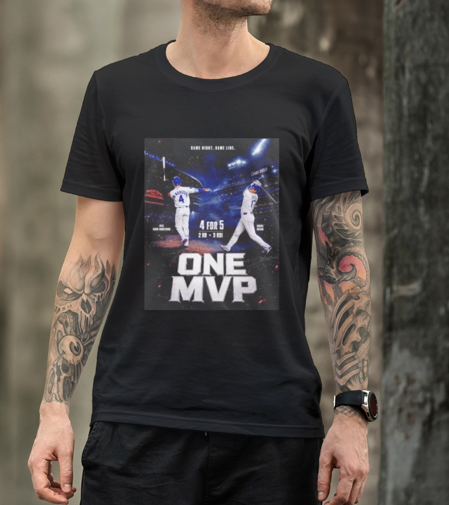 Same Night Same Line Pete Crow Armstrong Shohei Ohtani One MVP Coors Field Wrigley Field 4 For 5 2 HR 3 RBI T-Shirt