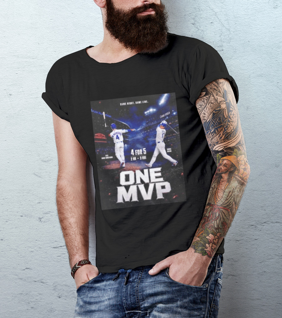 Same Night Same Line Pete Crow Armstrong Shohei Ohtani One MVP Coors Field Wrigley Field 4 For 5 2 HR 3 RBI T-Shirt