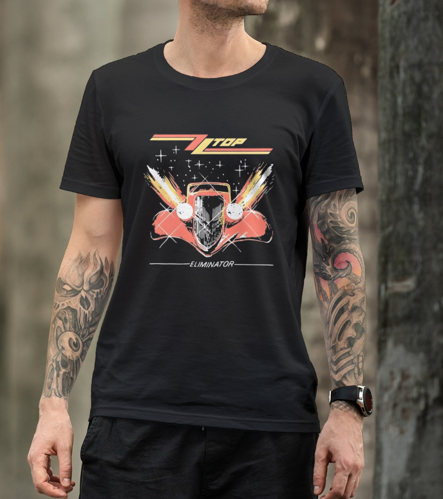 ZZ Top Eliminator Hot Rod Classic Rock Billy Gibbons T-Shirt