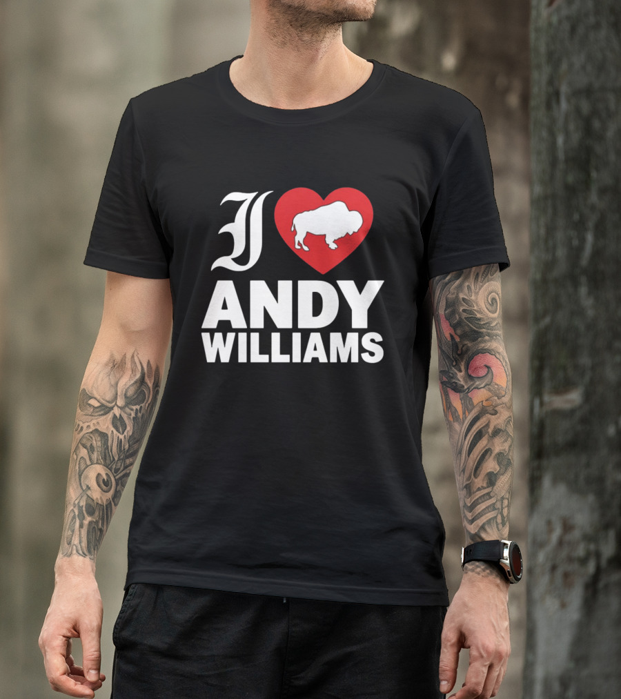 Andy Williams 2026 I Heart Buffalo T-Shirt