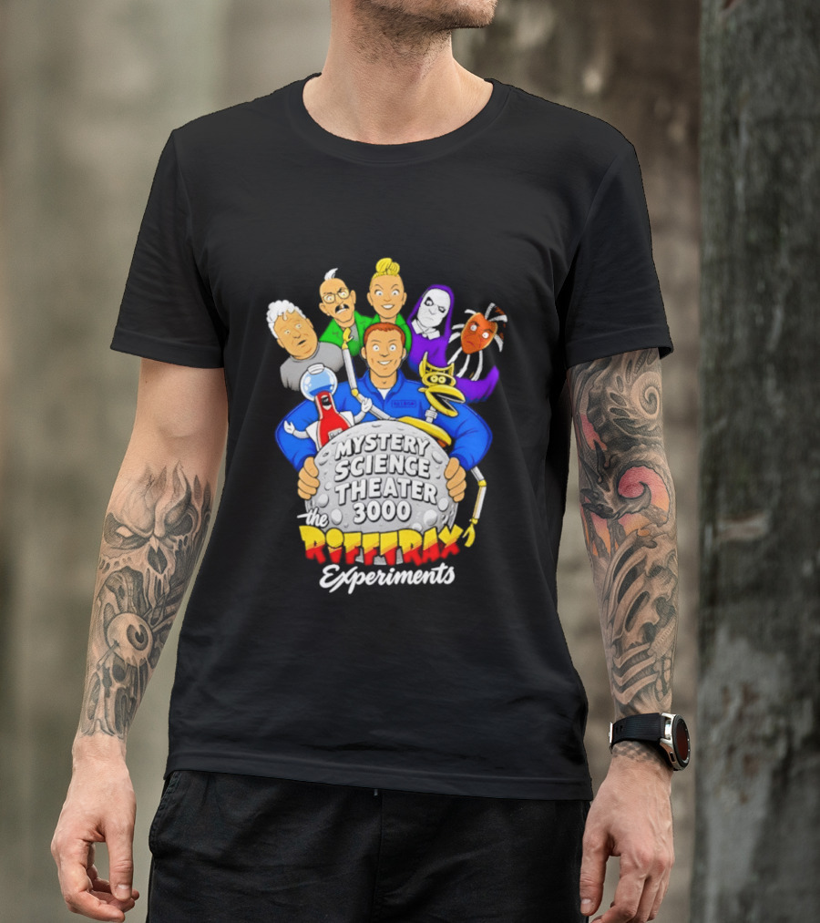 Mystery Science Theater 3000 RiffTrax Experiments With Iconic Robots And Characters T-Shirt