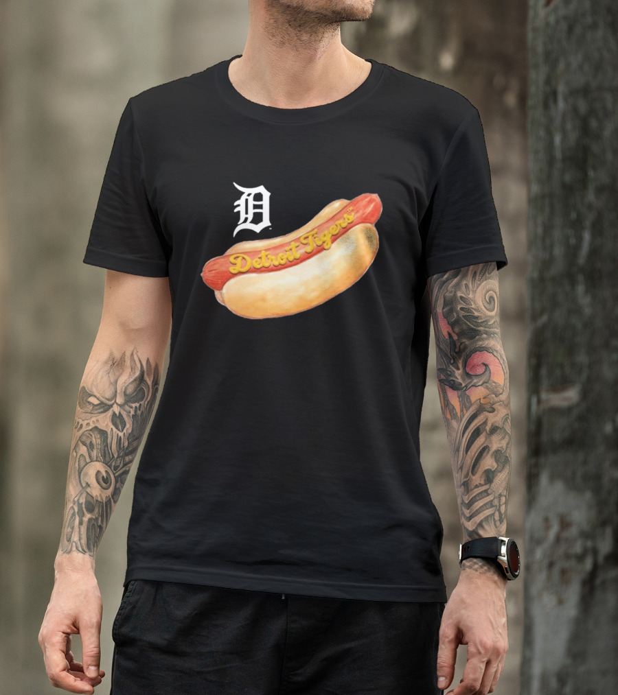 Detroit Tigers Youth Tiny Turnip Hot Dog T-Shirt