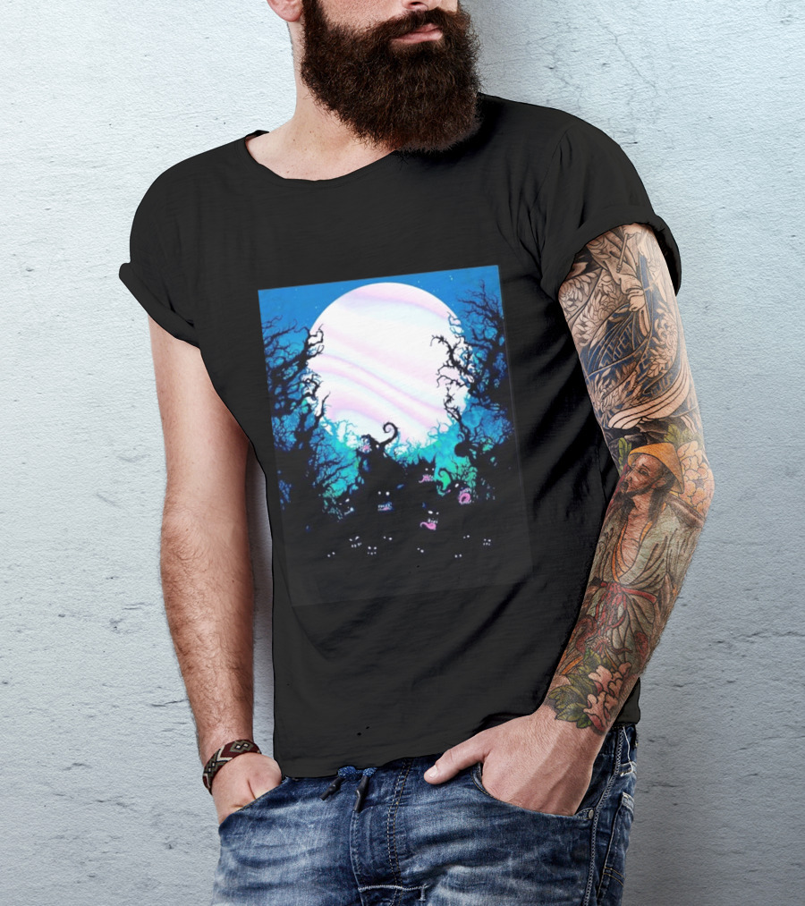 Gallows Orchestra Of Wolves Collection Full Moon Enchanted Forest Creatures T-Shirt
