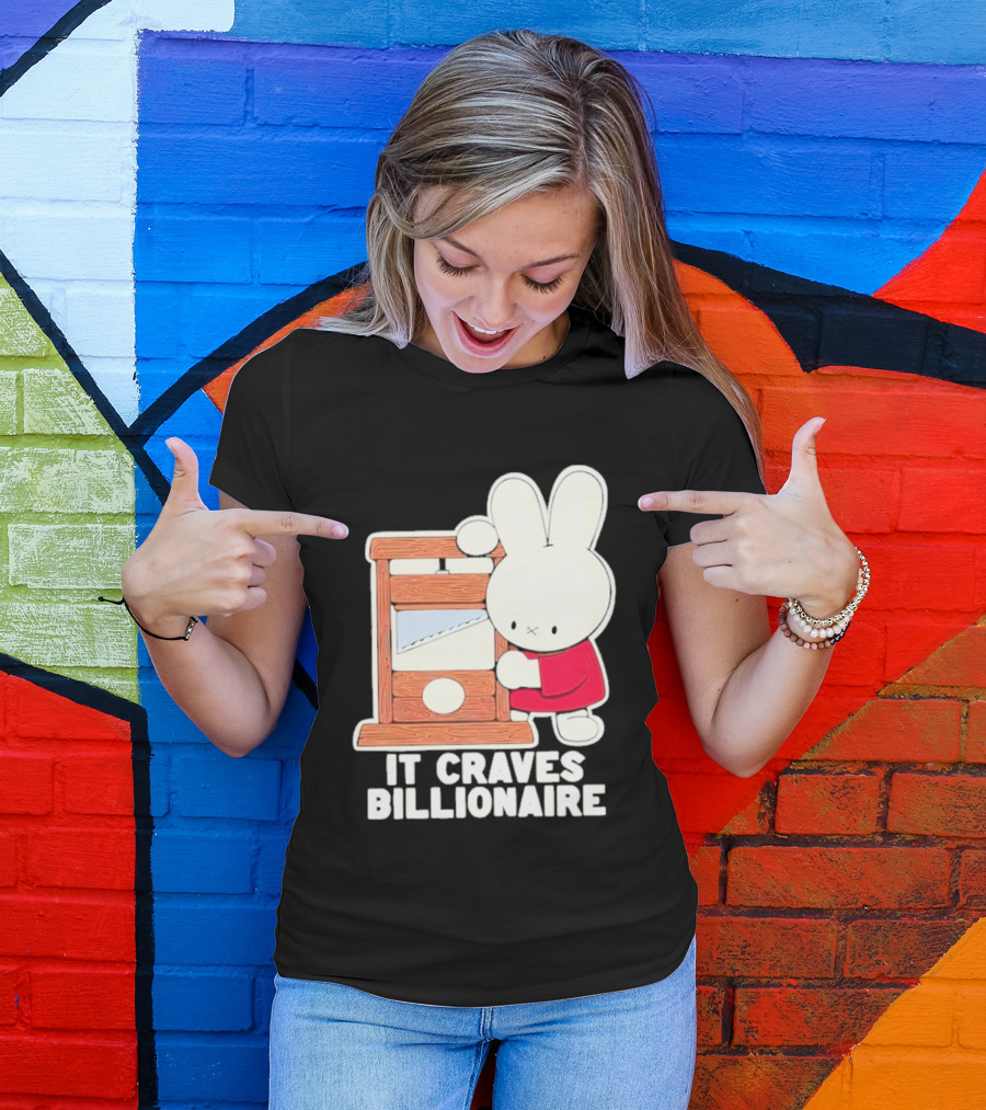 Villionaire Rabbit It Craves Billionaire Guillotine Red T-Shirt