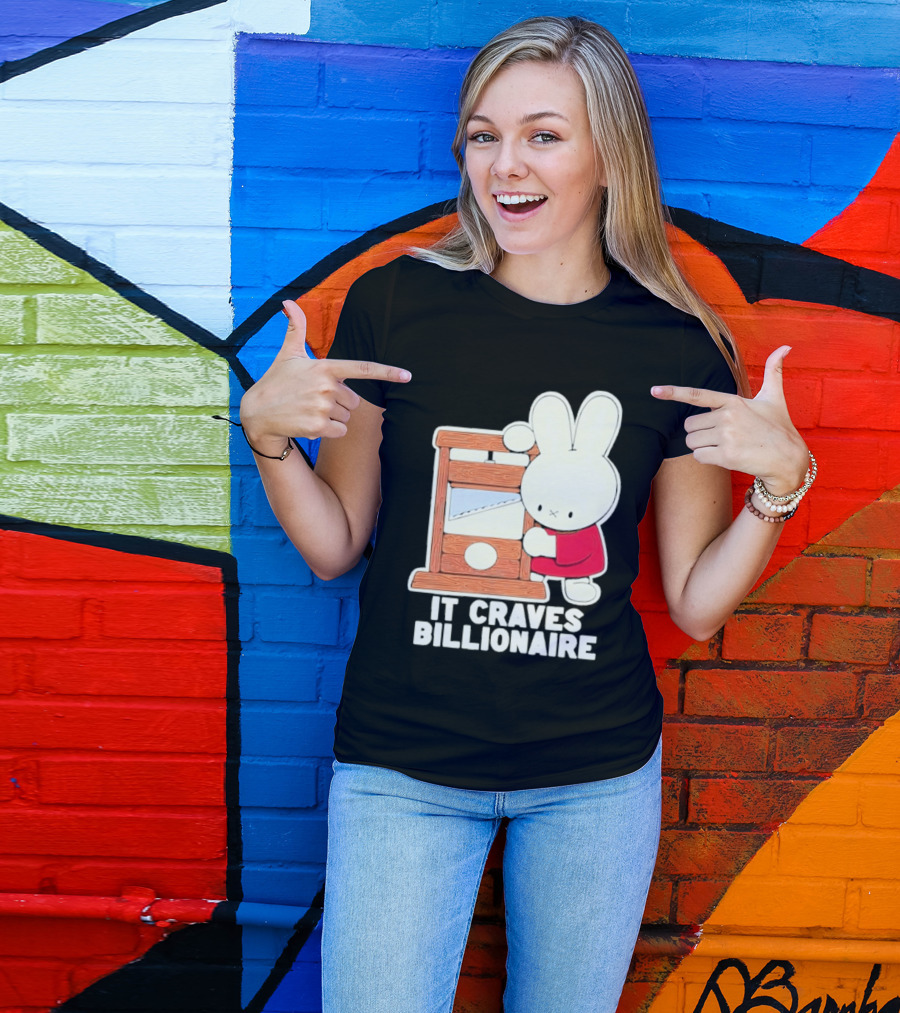Villionaire Rabbit It Craves Billionaire Guillotine Red T-Shirt