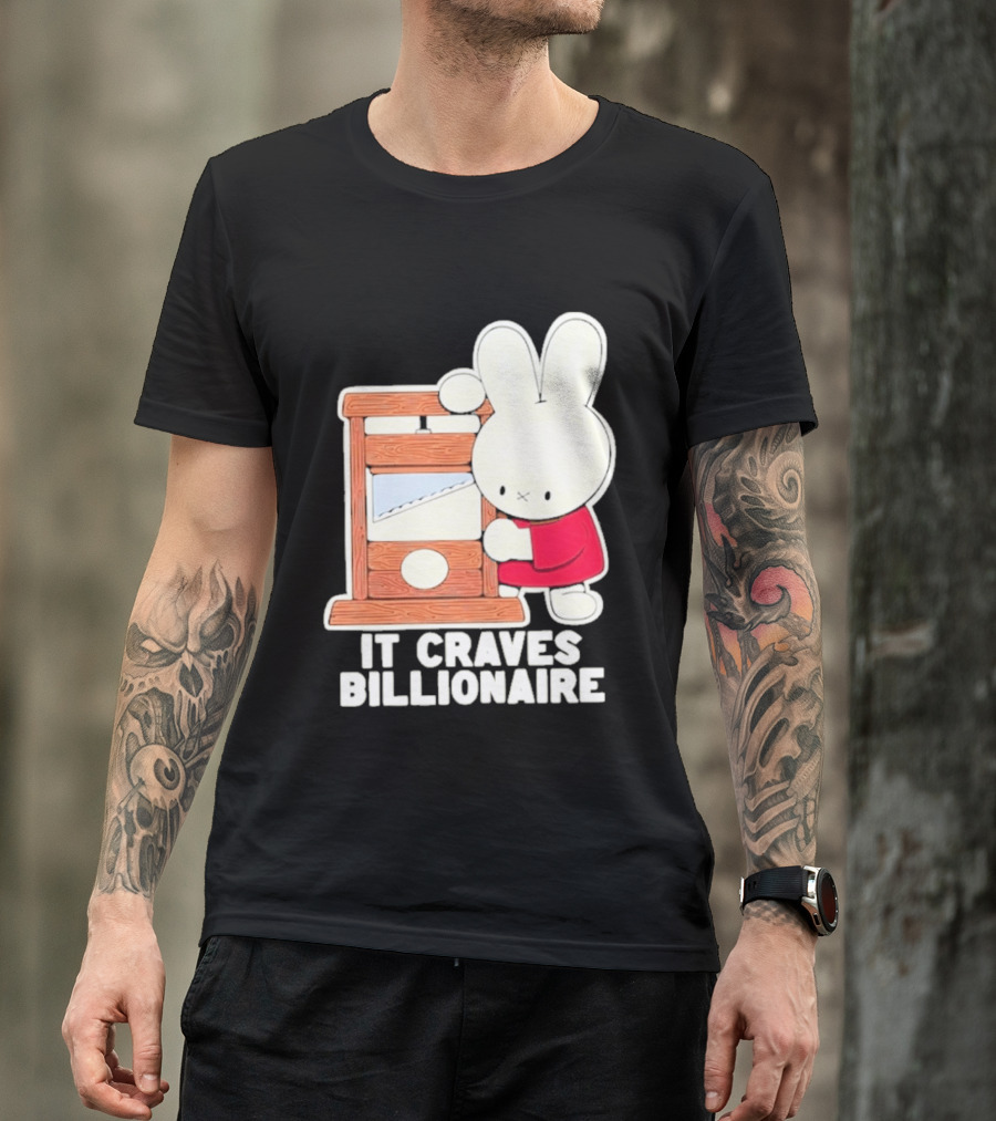 Villionaire Rabbit It Craves Billionaire Guillotine Red T-Shirt