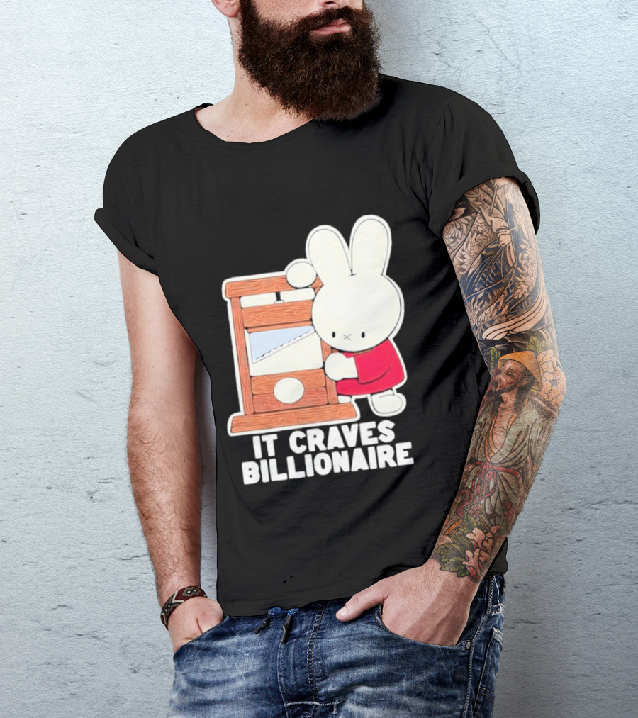 Villionaire Rabbit It Craves Billionaire Guillotine Red T-Shirt