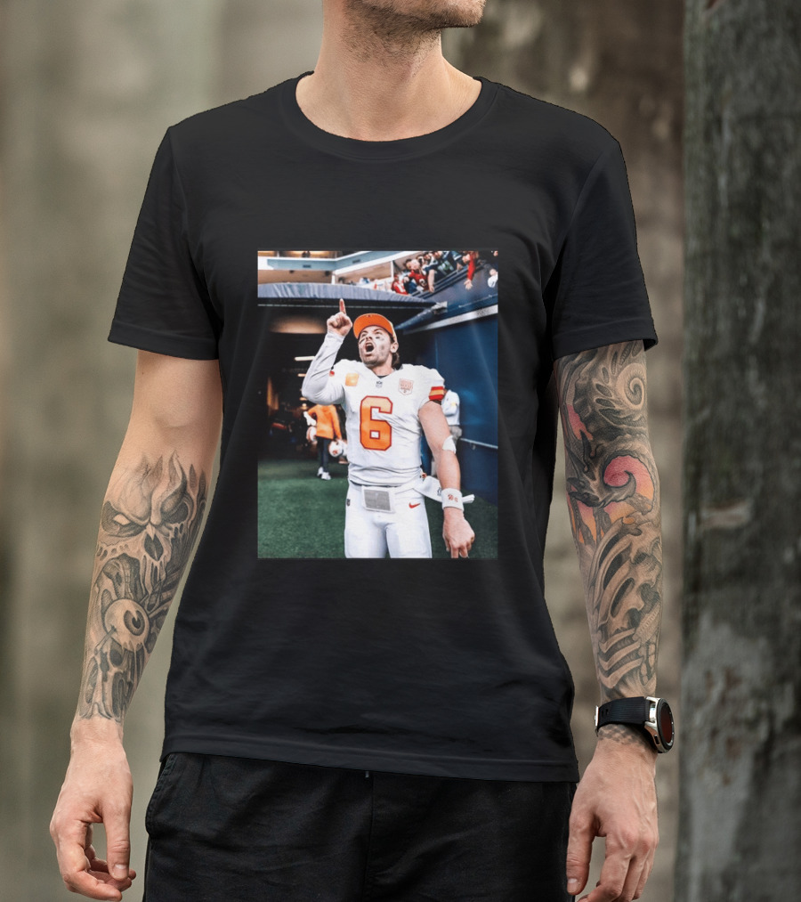 Baker Mayfield Tampa Bay Buccaneers NFL Quarterback Action Number 6 T-Shirt