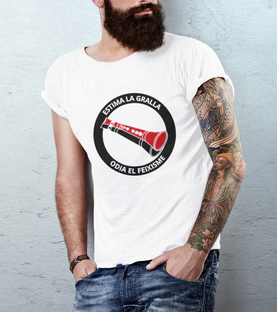 Estima La Gralla Odia El Feixisme Red Gralla T-Shirt